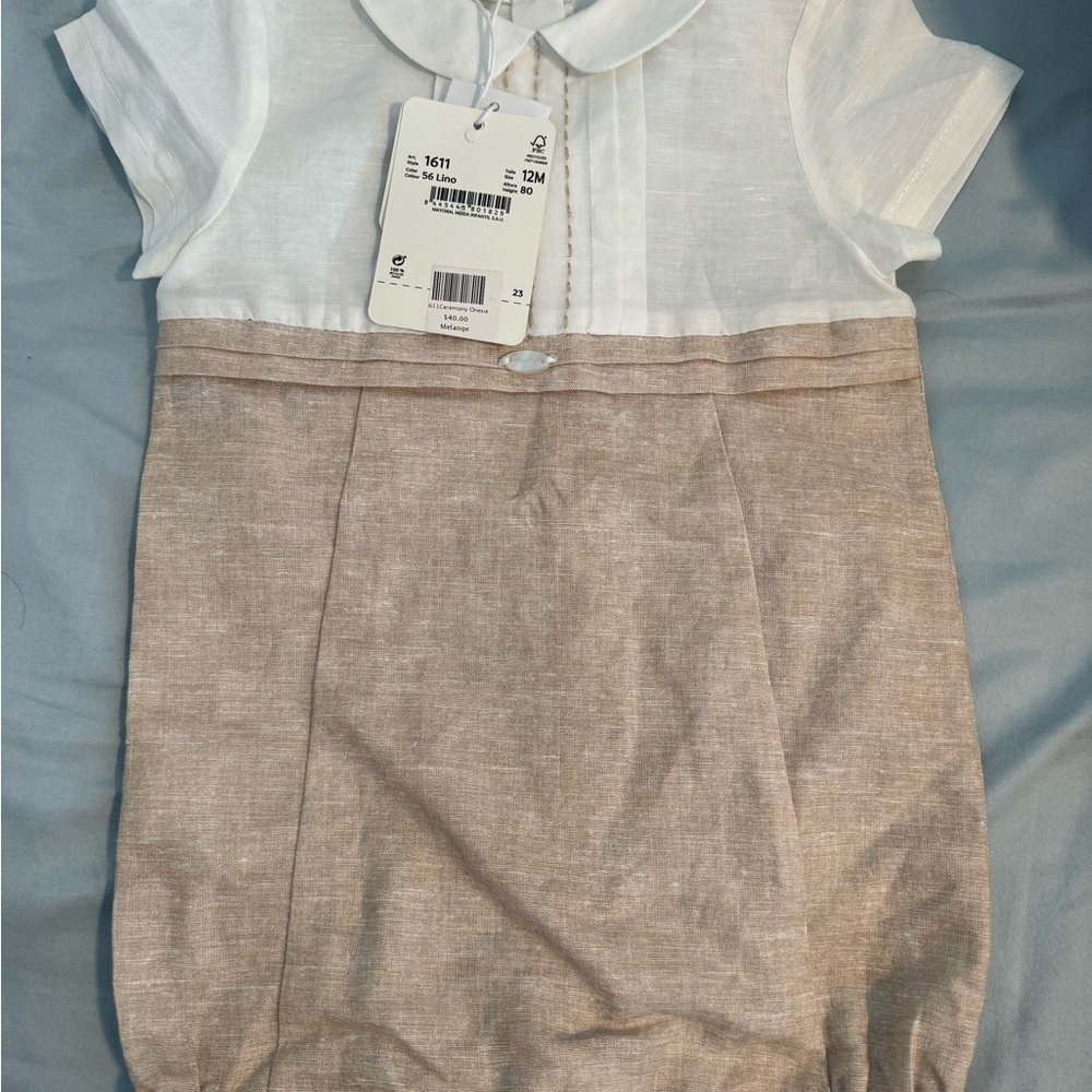 Infant ceremony onesie